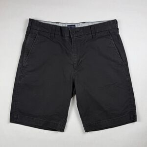 Dockers Supreme Flex Chino Shorts Black Stretch Casual Shorts Size 30
